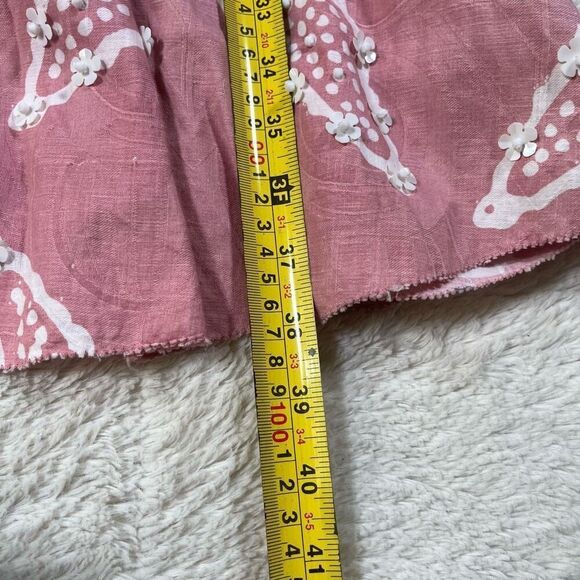 Tory Burch Helen Batik Dress Beaded Appliqué Runway Knee Length Women’s Dress - Picture 6 of 7